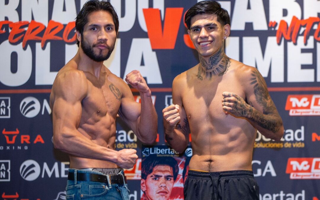 EN PIE DE GUERRA, «FERROS» MOLINA Y «NITCHS» JIMÉNEZ SUPERAN EL PESAJE Y SE DECLARAN LISTOS PARA LA BATALLA